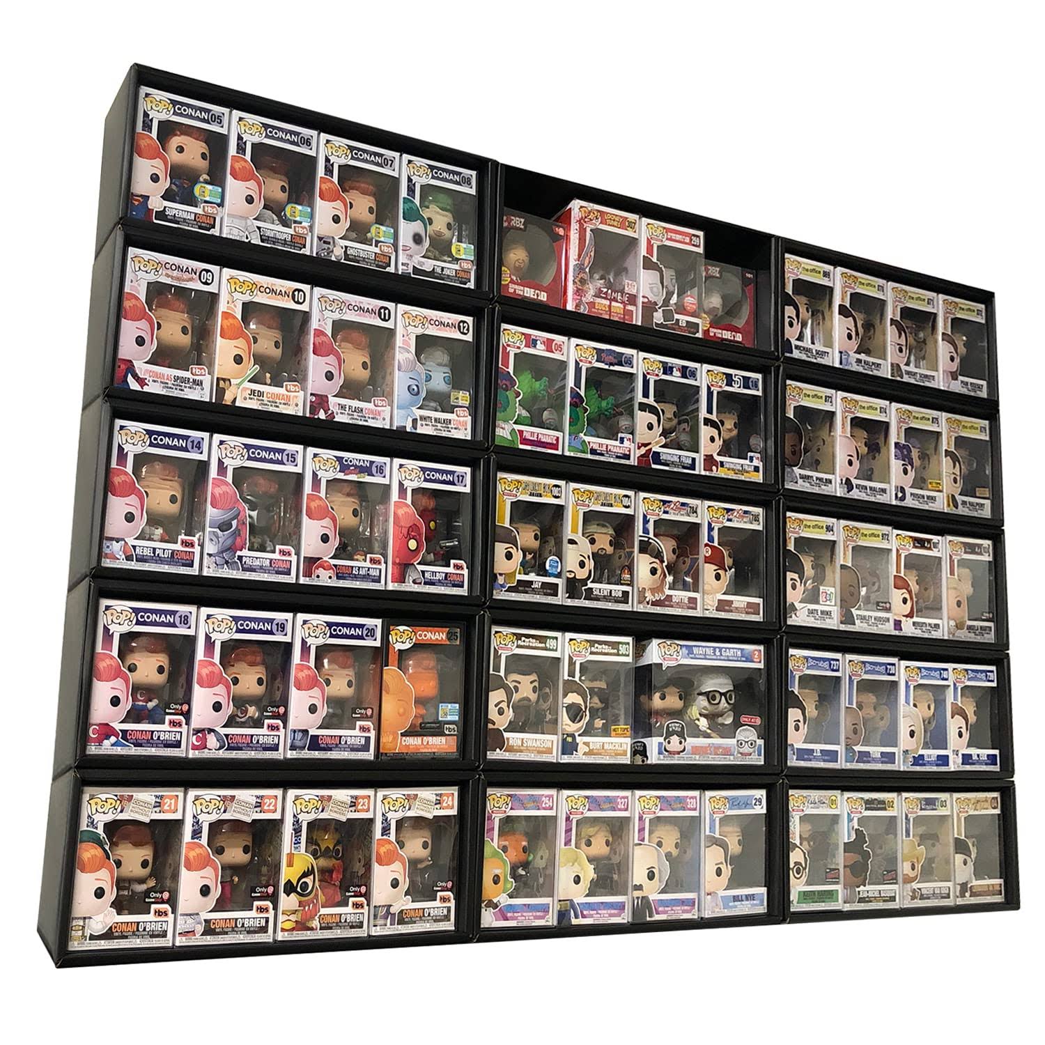 15 Single Row In Box Display Cases For 4 In. Funko Pop Collectible Toy Figures