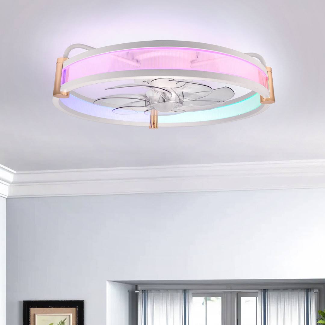 19.6 Ceiling Fan With Led Lights And Remote Control Included Mercer41