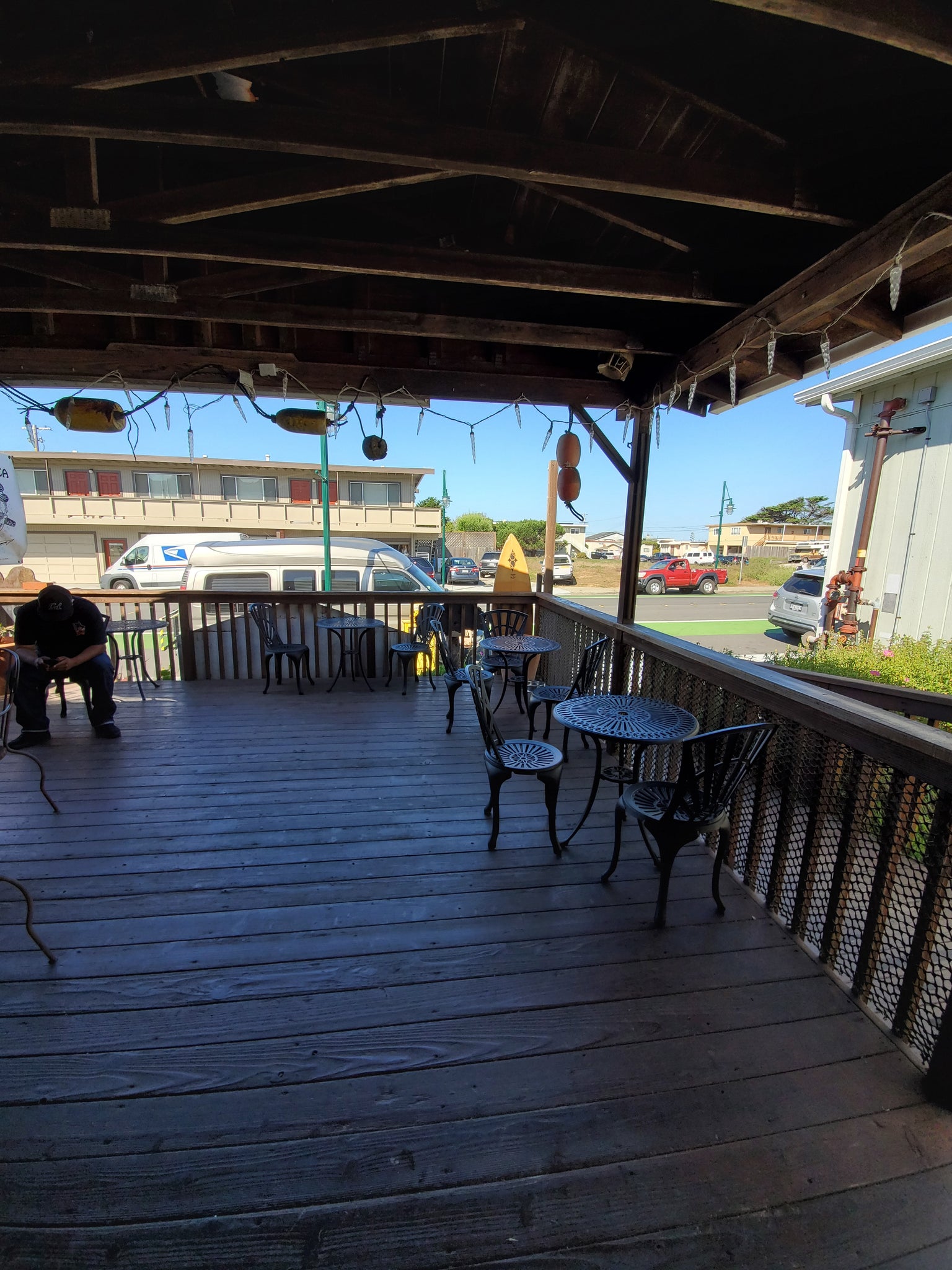 Outside seating at Cafe Pacifica