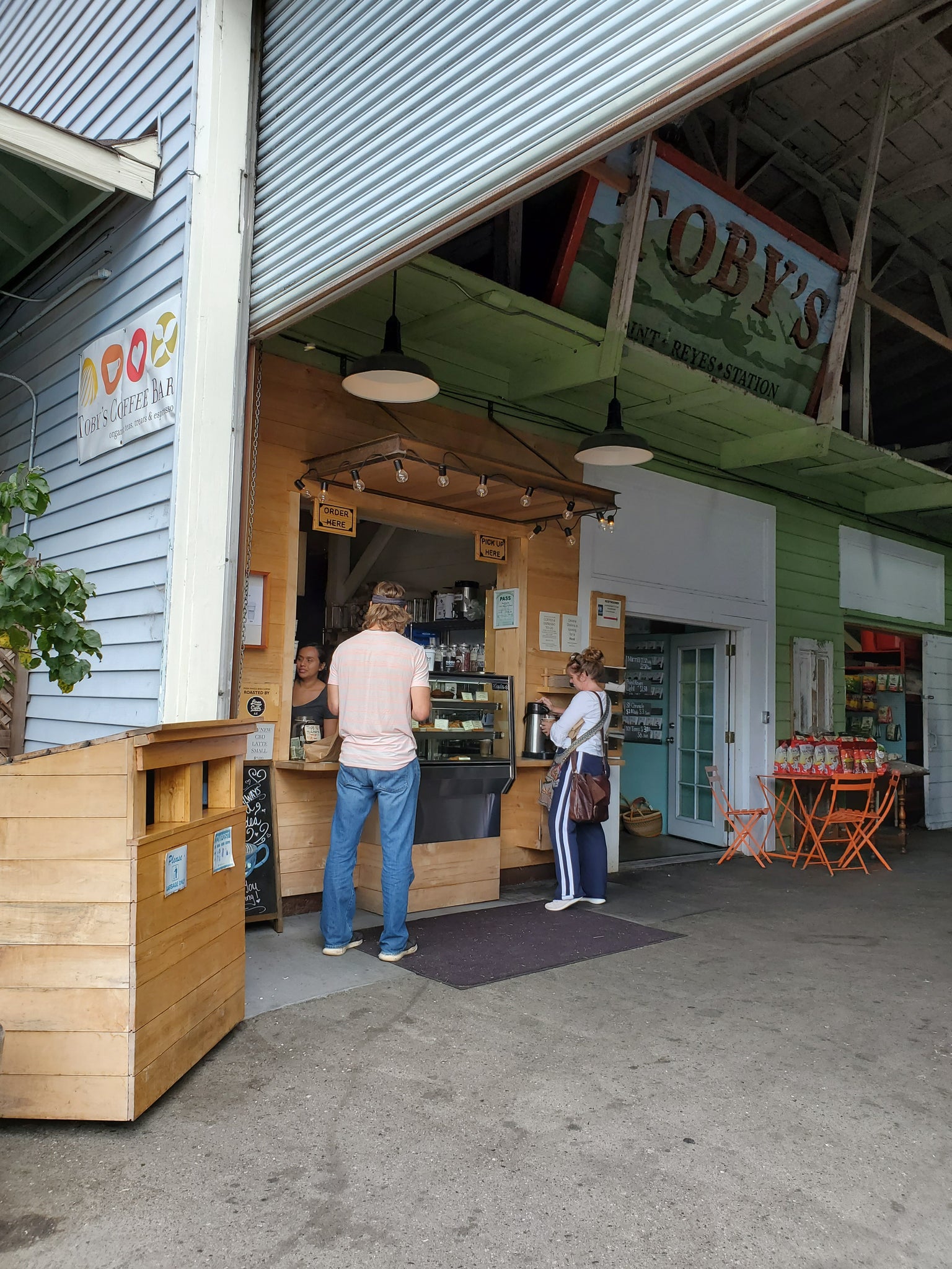 Customers ordering at Toby's Coffee Bar