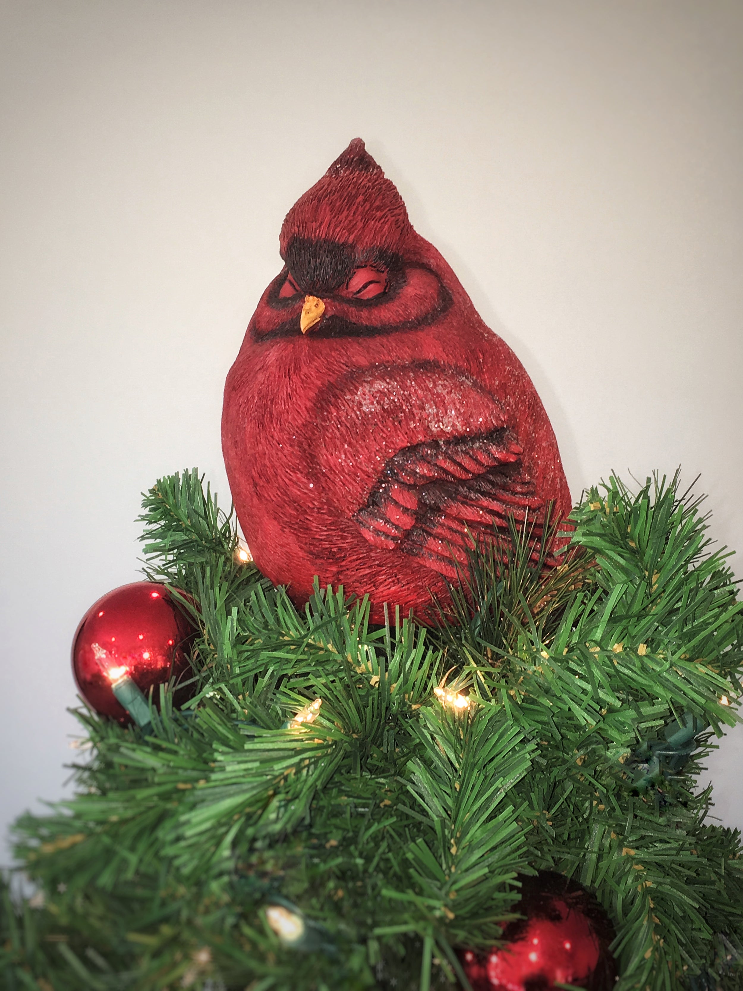A Snowy Cardinal - L Christmas Tree Topper - Summit Arbor — Summit