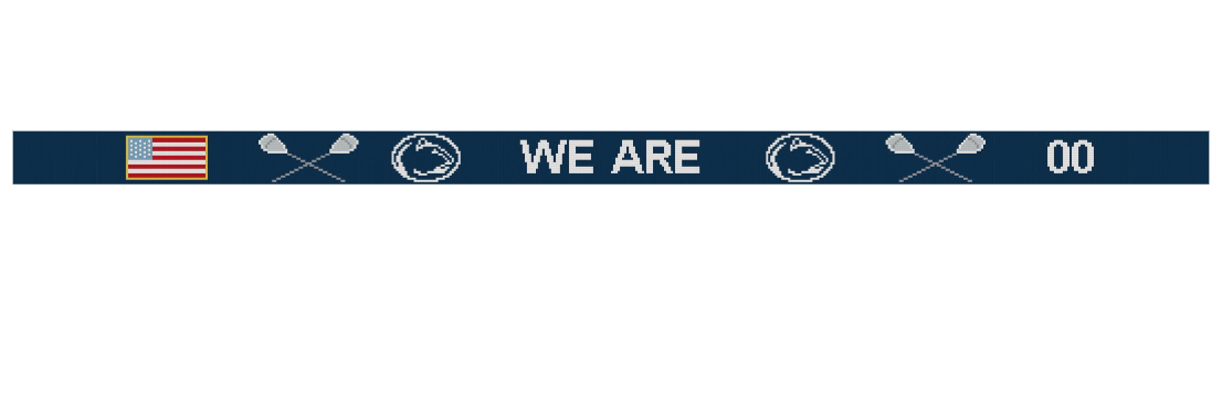 PSU Lacrosse Needlepoint Belt - FISH CREEK product image