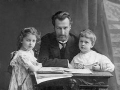 Composer Dmitry Kabalevsky & his children