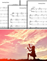 Amazing Grace: Piano sheet music - Multi-levels