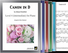 Canon in D: 1st piano pages of multi-levels