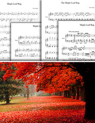 Maple Leaf Rag: 1st piano pages of multi-levels