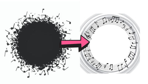 Messy to Clean music notes