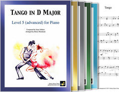 Tango in D Major: 1st piano pages of multi-levels