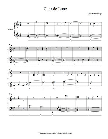 Clair De Lune Piano Sheet Music Easy Pdf Free Music Sheet Collection - clair de lune roblox piano notes