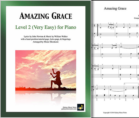 [Level 2] Very easy | Piano sheet music - Galaxy Music Notes