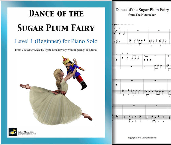 Dance of the Sugar Plum Fairy | Beginner piano sheet music