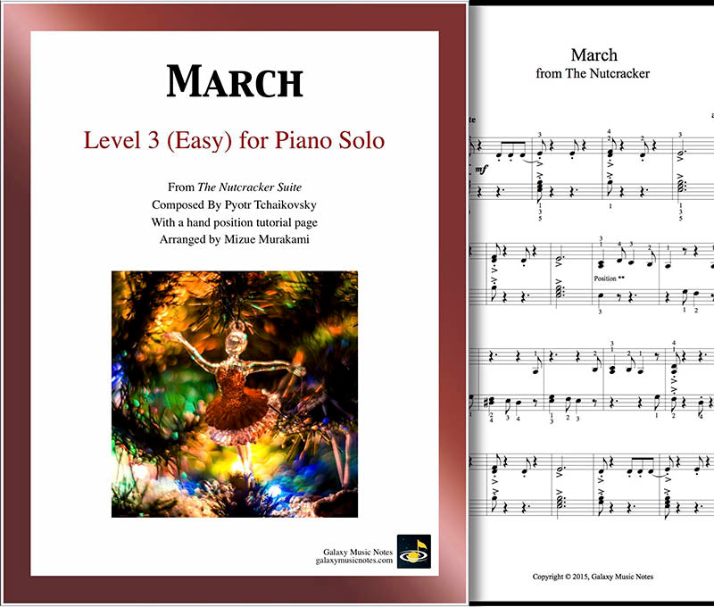 solo　Easy　March　sheet　[Nutcracker]　piano　music　Tchaikovsky