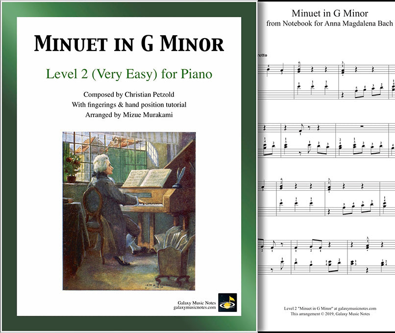 minuet in g piano sheet music