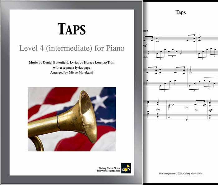 Taps | Intermediate piano solo sheet music | Galaxy Music Notes