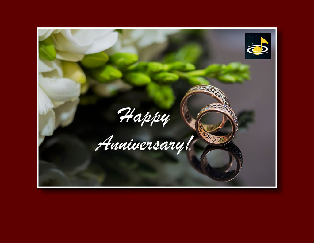 Egift Card For Wedding Anniversary From Galaxy Music Notes