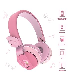 Riwbox CS6 kids hedphones Lightweight Foldable Stereo