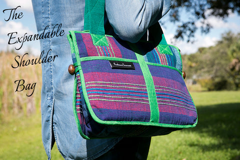 Barefoot Handwoven Expandable Shoulder Bag