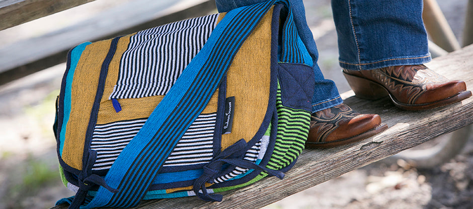 Handwoven Messenger Bag by Barefoot Sri Lanka