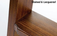 Stained & Lacquered Finish