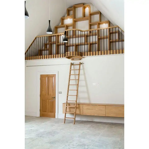 Bespoke Rolling Ladder For Mezzanine Access
