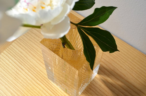 flower in vase beppu bamboo