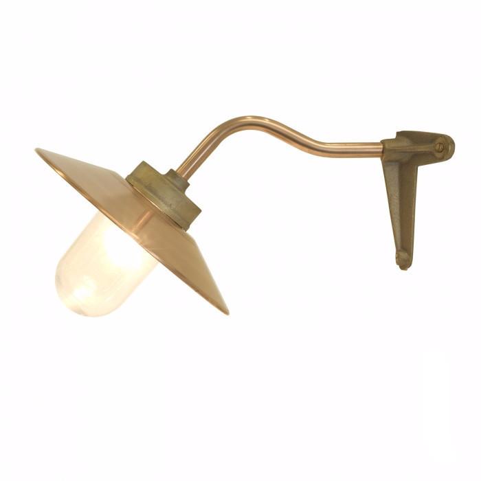 7035 Oval Brass Bulkhead Outdoor Wall Sconce by Original BTC at