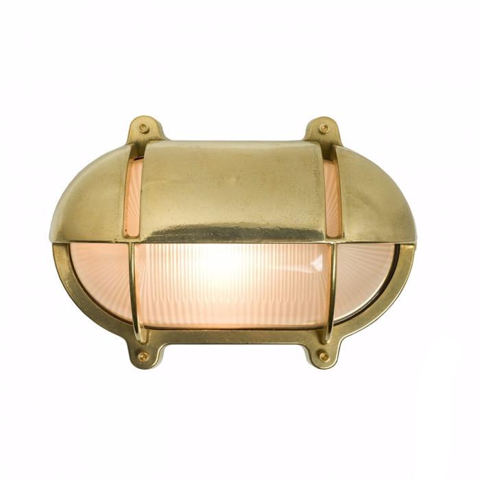 7029 Brass Bulkhead with External Fixing via Feet