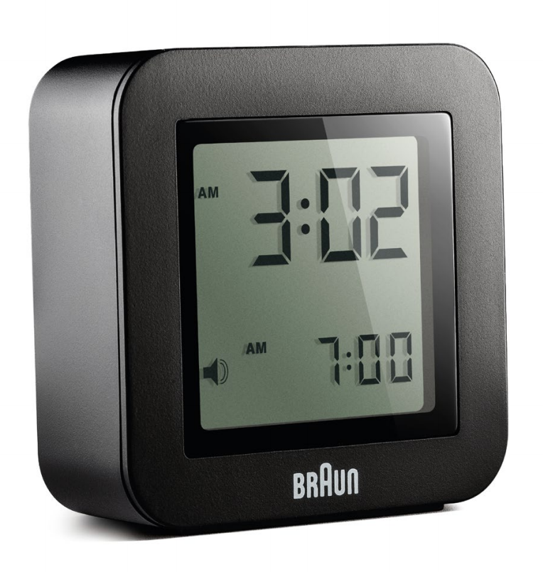 Braun BC21 Digital Alarm Clock with Wireless Charging Pad – MoMA