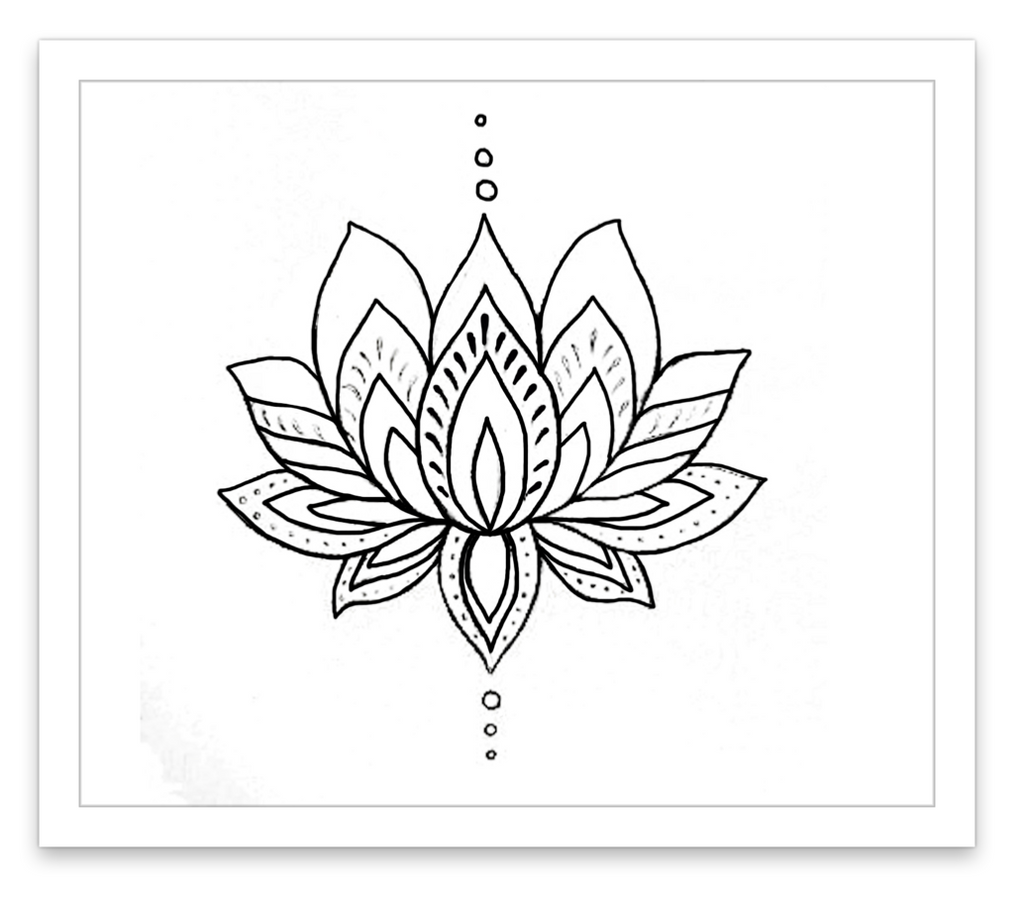 INKED by dani Temporary Tattoos - Lotus Flower