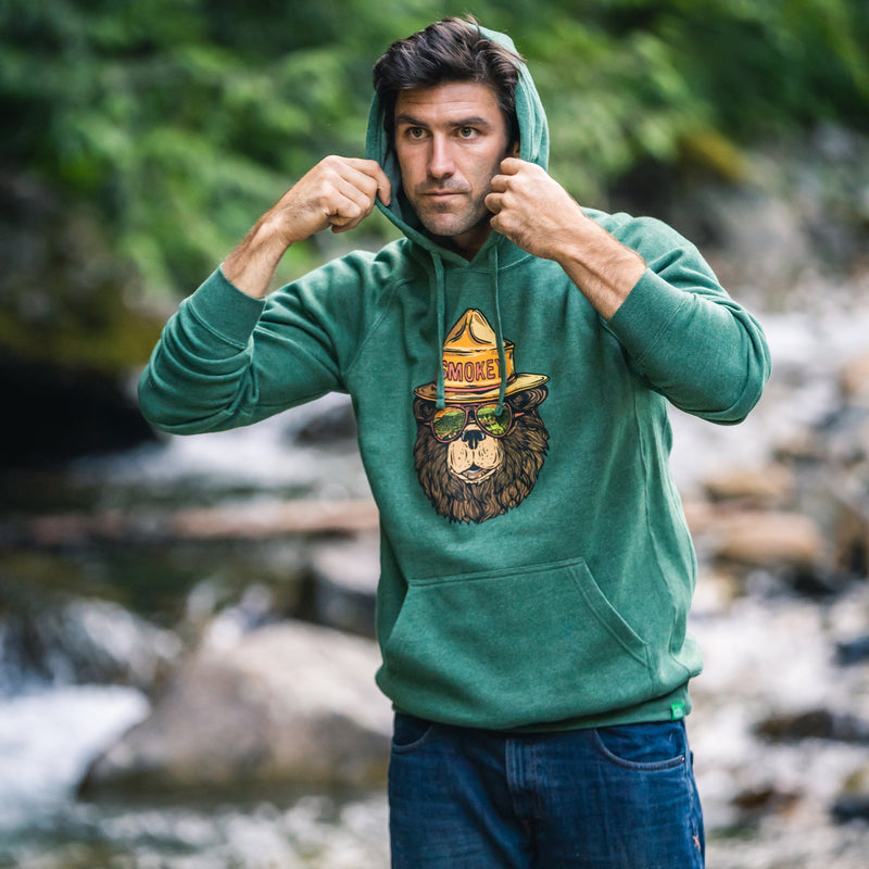 Smokey the Groovy Bear Hoodie - Men's | Wild Tribute