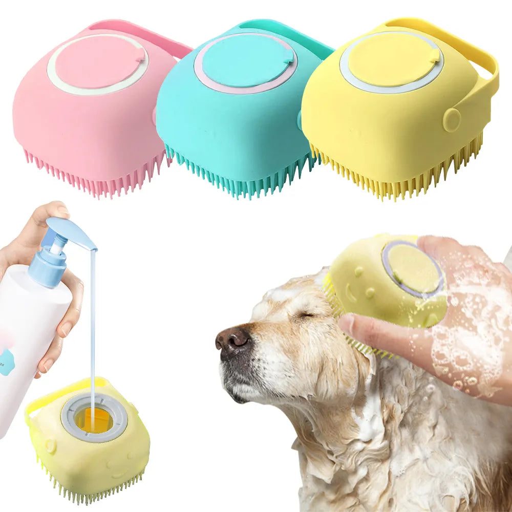 Soft Silicone Pet Bath Brushes