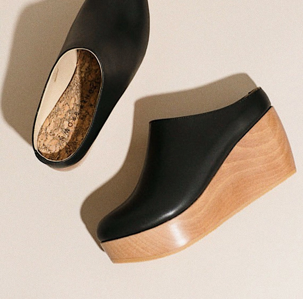 sydney brown vegan clogs