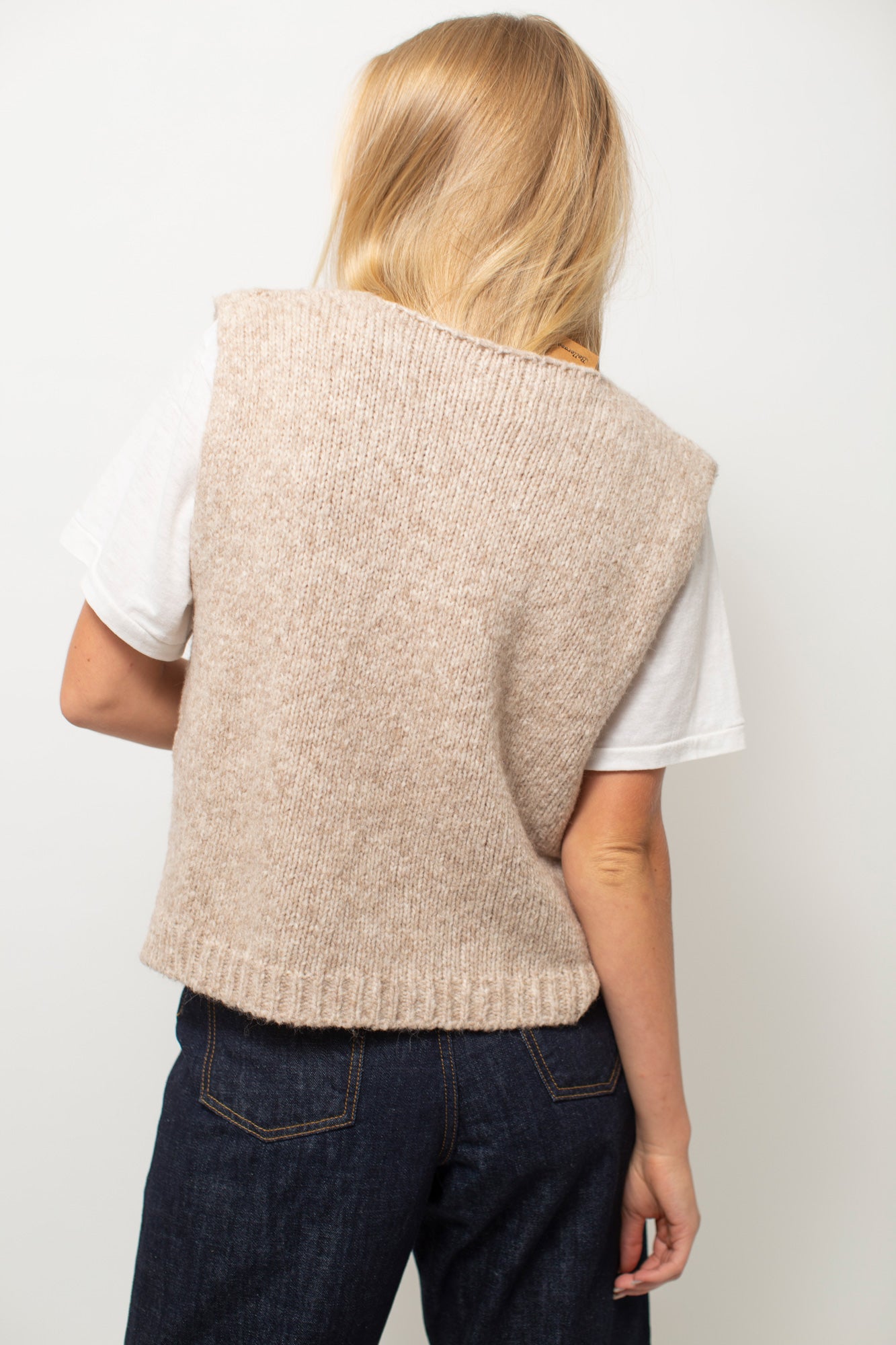 Nilto Knit Sweater | Beige Melange