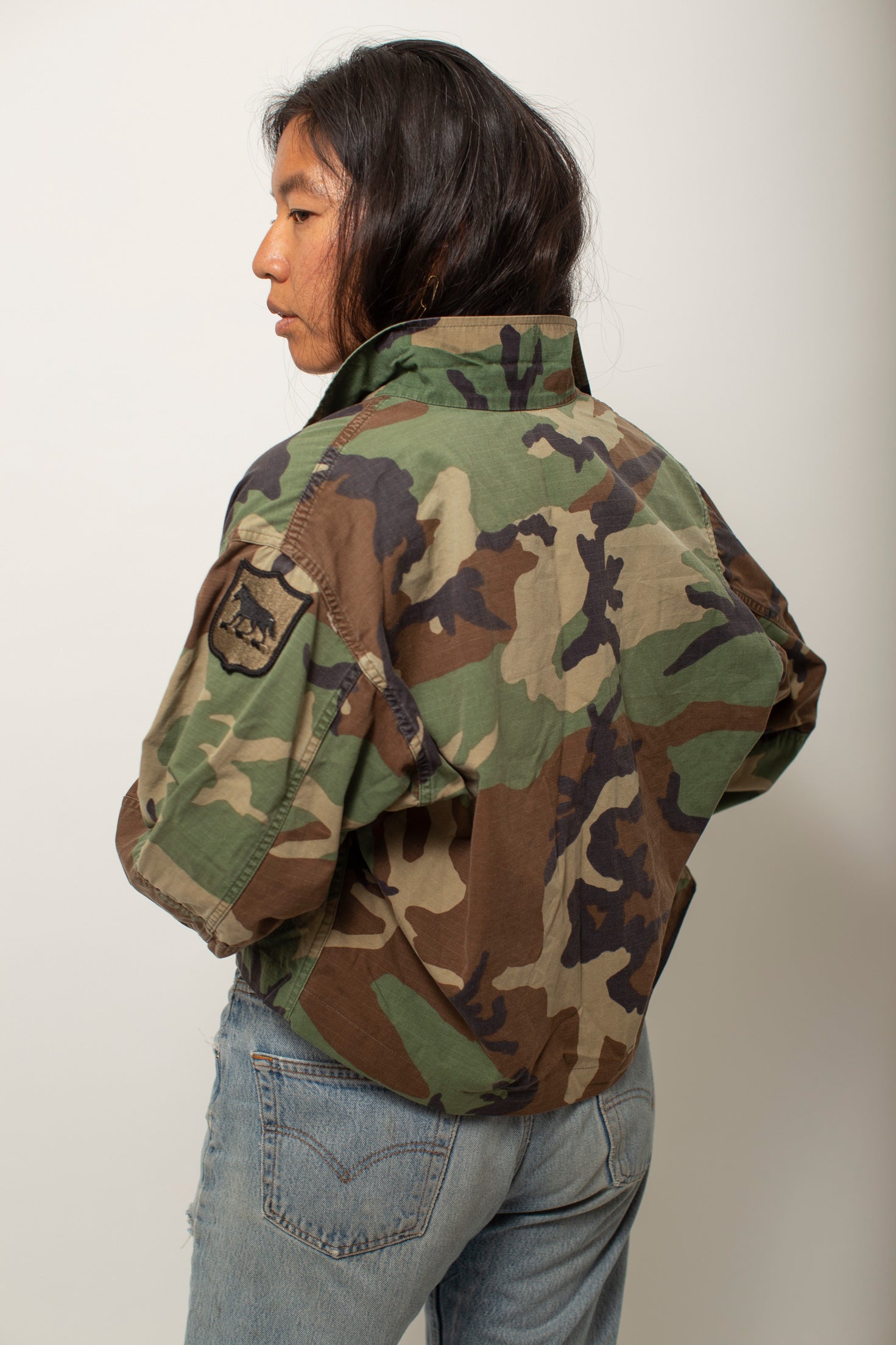 Cropped Military Jacket