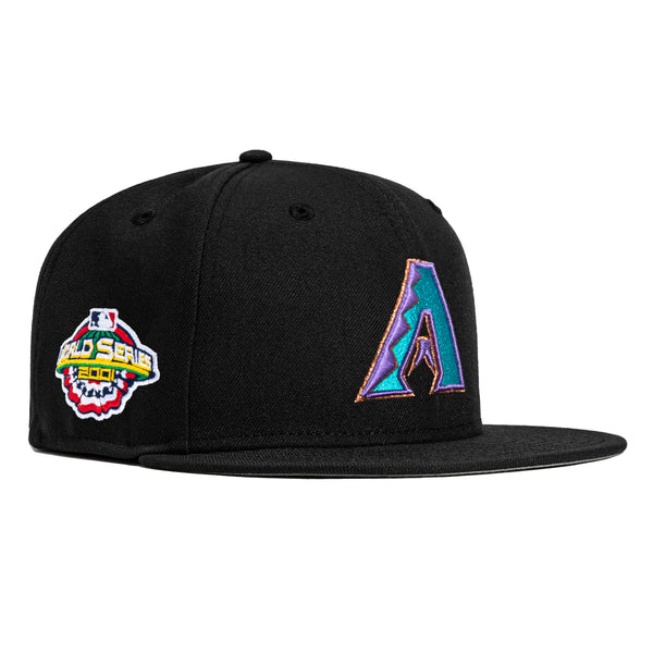 New Era 9Fifty Arizona Diamondbacks 2001 World Series A Patch Hat - Black, Teal, Purple