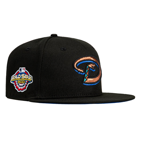 New Era 59Fifty Arizona Diamondbacks 2001 World Series Patch Hat - Black, Royal