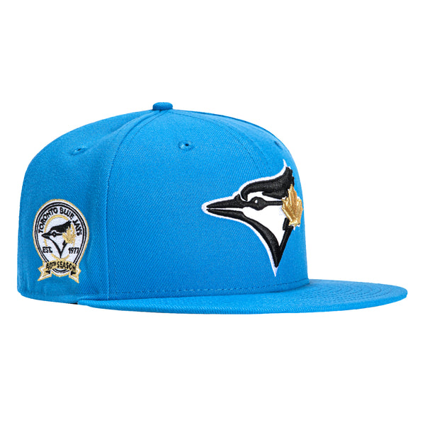 New Era 59Fifty Aux Pack Toronto Blue Jays 40th Anniversary Patch Hat - Light Blue