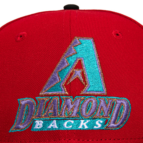 New Era 59FIFTY Arizona Diamondbacks Serpientes Word Logo Patch Hat - Burnt Orange, Black, Sedona Red Burnt Orange/Black/Sedona Red / 7 1/2