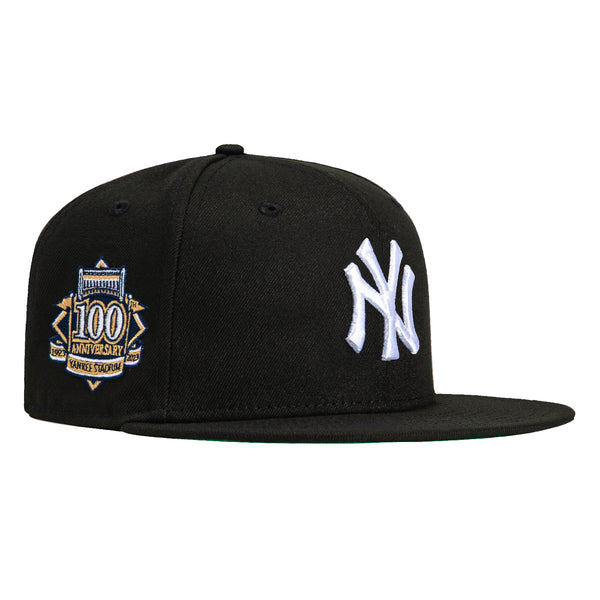 New Era 59Fifty New York Yankees 100th Anniversary Stadium Patch Hat - Black