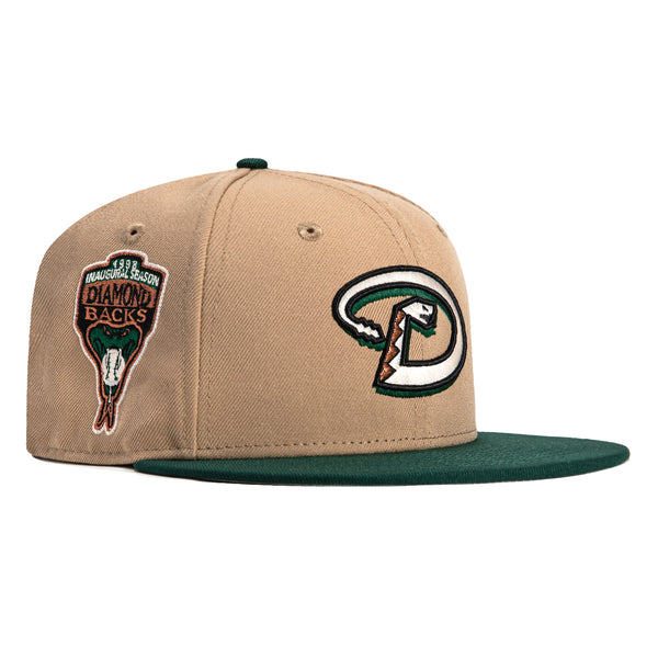 New Era 59Fifty Arizona Diamondbacks Inaugural Patch D Hat - Khaki, Green