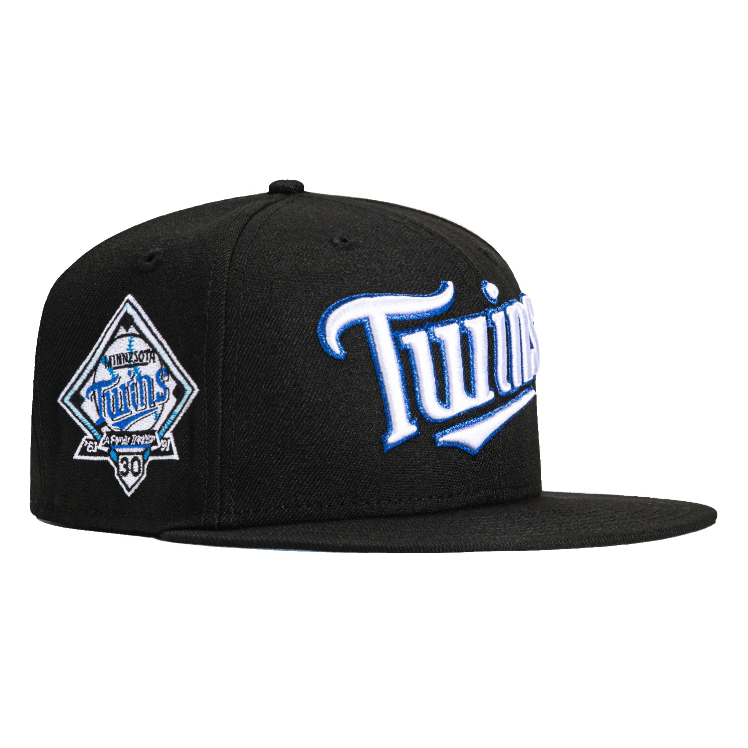 New Era 59Fifty Barbershop Minnesota Twins 30th Anniversary Patch Word Hat - Black