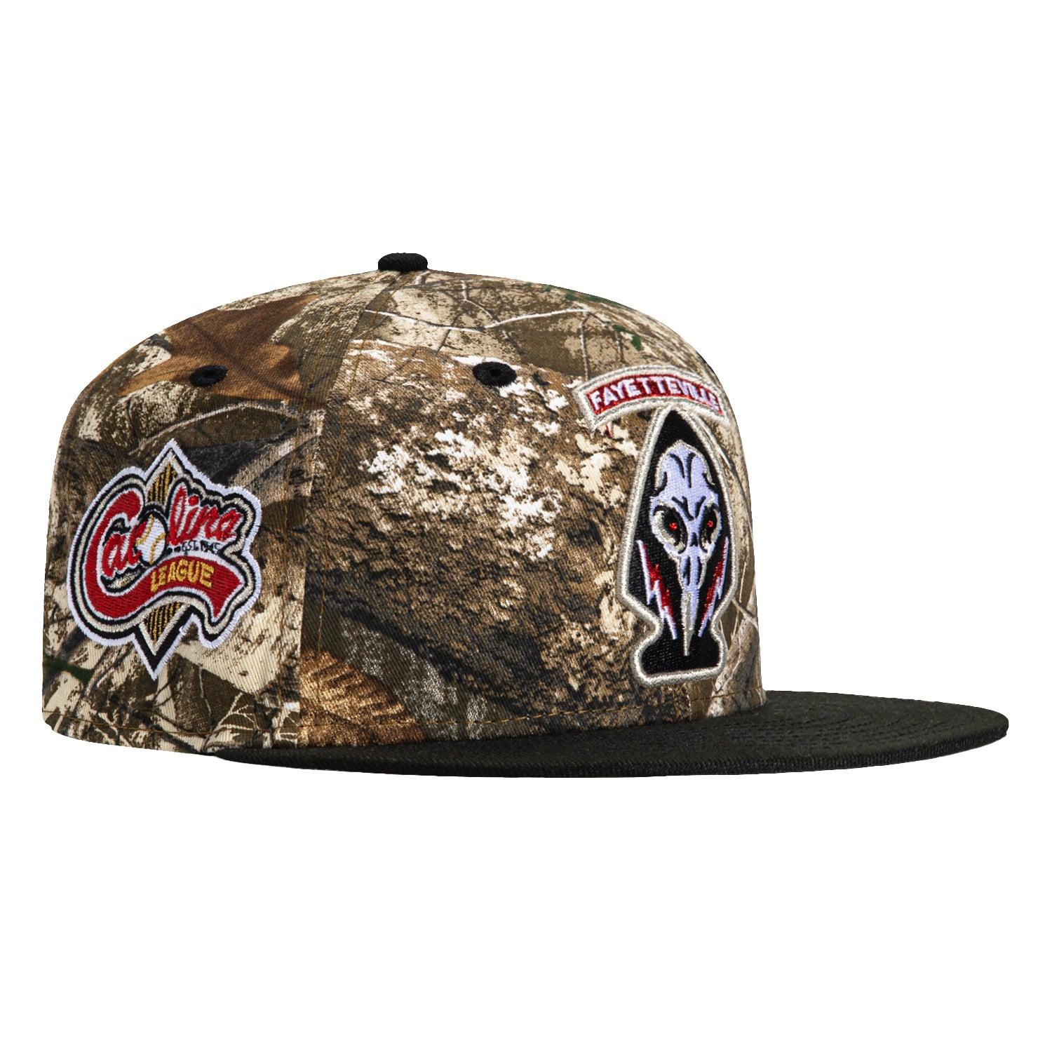 New Era 59Fifty Fayetteville Woodpeckers Carolina League Patch Hat - Realtree, Black