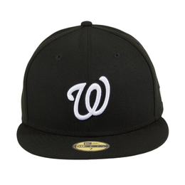 black washington nationals fitted hat