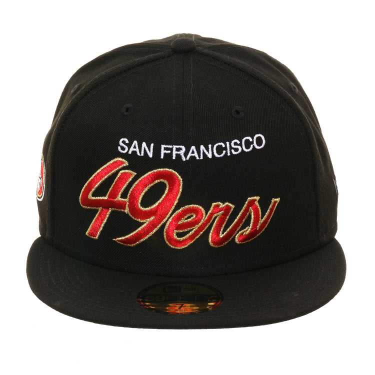 KTZ Black San Francisco 49ers Goth Side Script 9fifty Snapback Hat