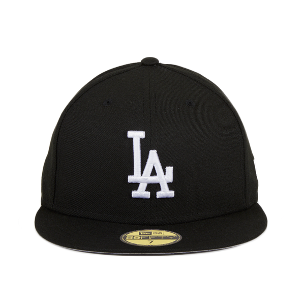 low profile black dodgers hat