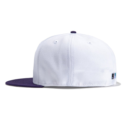 New Era 59Fifty Retro On-Field Arizona Diamondbacks 1998 Hat - White,Purple / 7 1/8