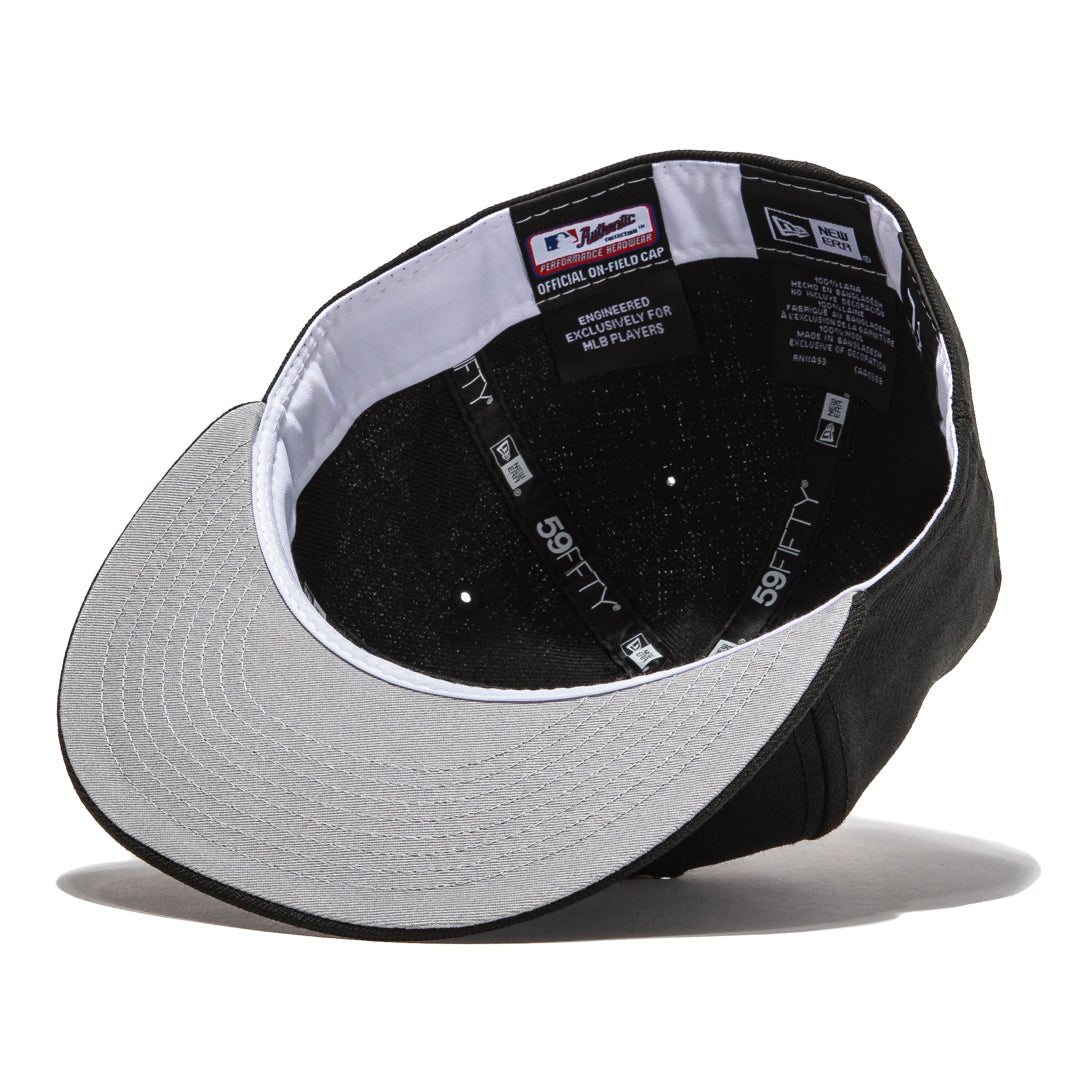 Exclusive New Era Authentic Collection MLB Umpire Hat  Black White   demohatclub