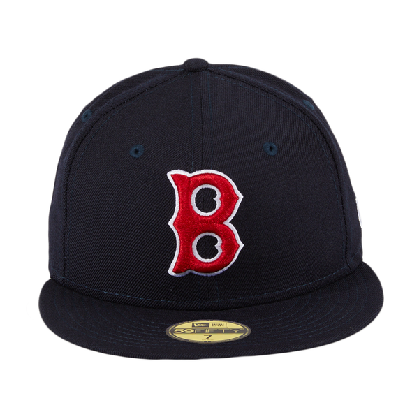 black and white red sox hat