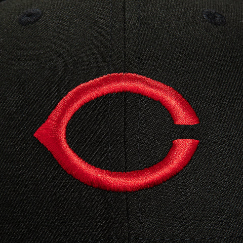 New Era 59FIFTY Cincinnati Reds River Front Patch Hat - Black, Red Black/Red / 7 1/4