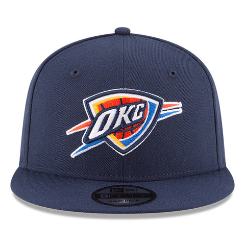 Oklahoma City Thunder Mitchell and Ness Leather Strapback Hat NBA